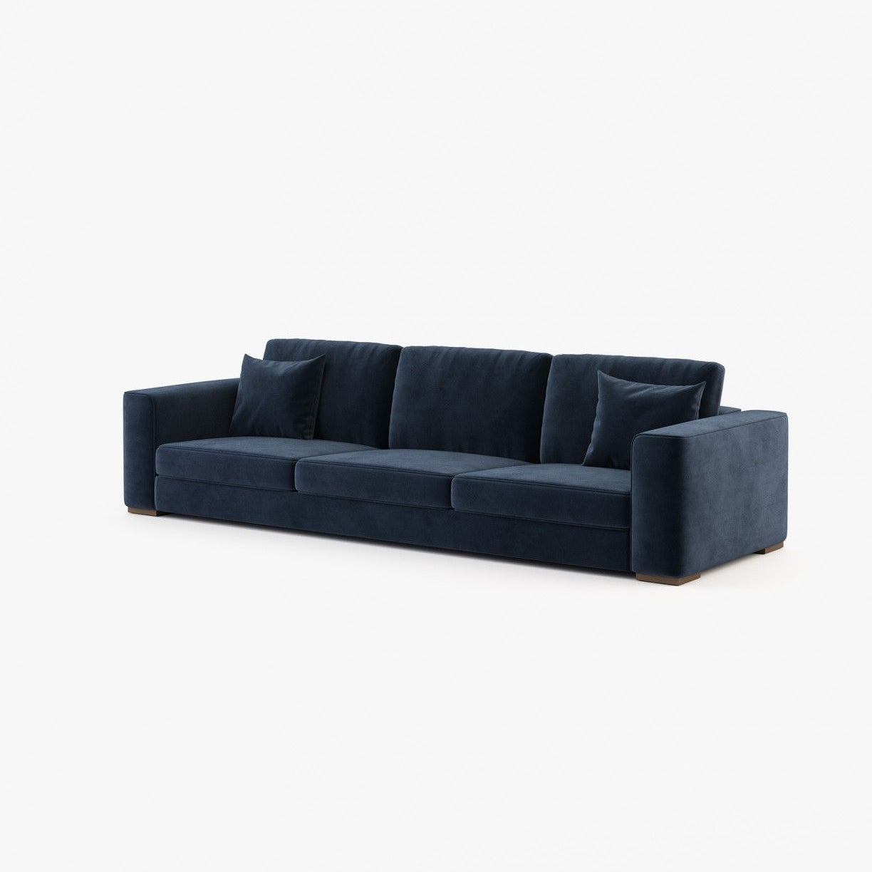Laskasas GREY 3 seater Sofa Vienna Deep Blue - Araco Interiors