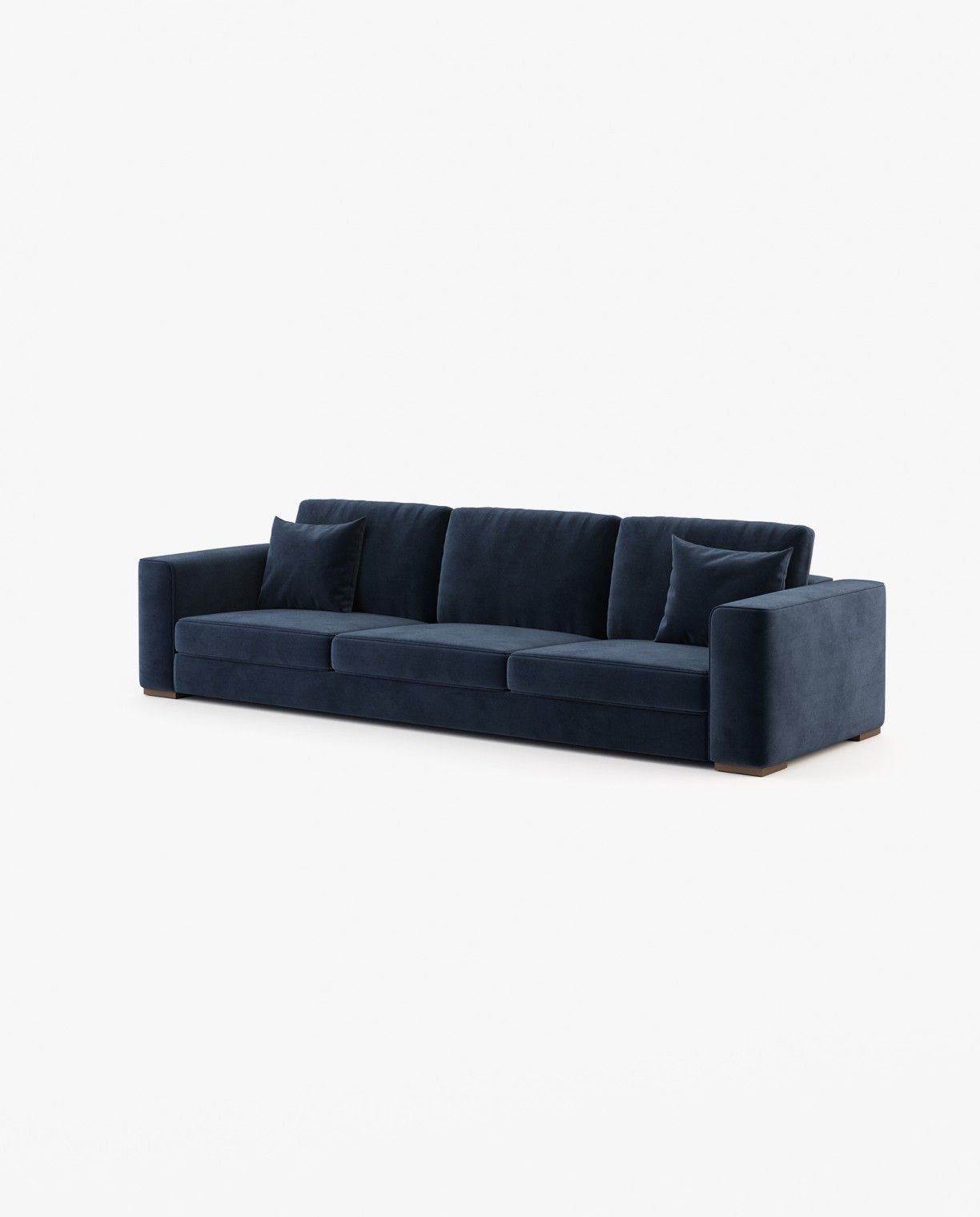 Laskasas GREY 3 seater Sofa Vienna Deep Blue - Araco Interiors