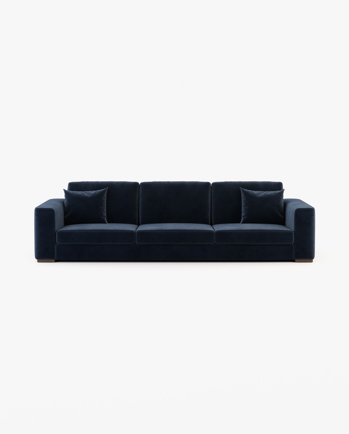 Laskasas GREY 3 seater Sofa Vienna Deep Blue - Araco Interiors