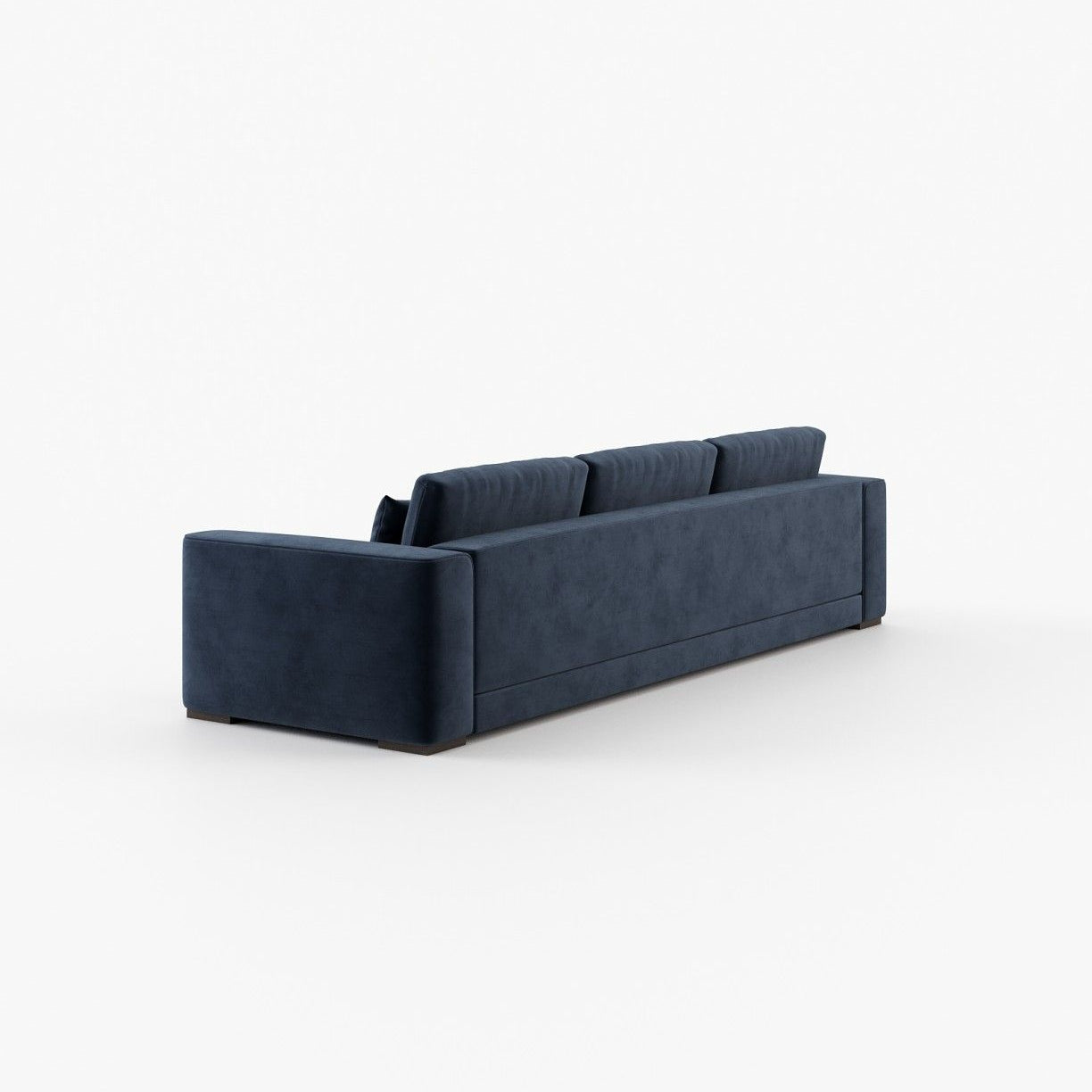 Laskasas GREY 3 seater Sofa Vienna Deep Blue - Araco Interiors