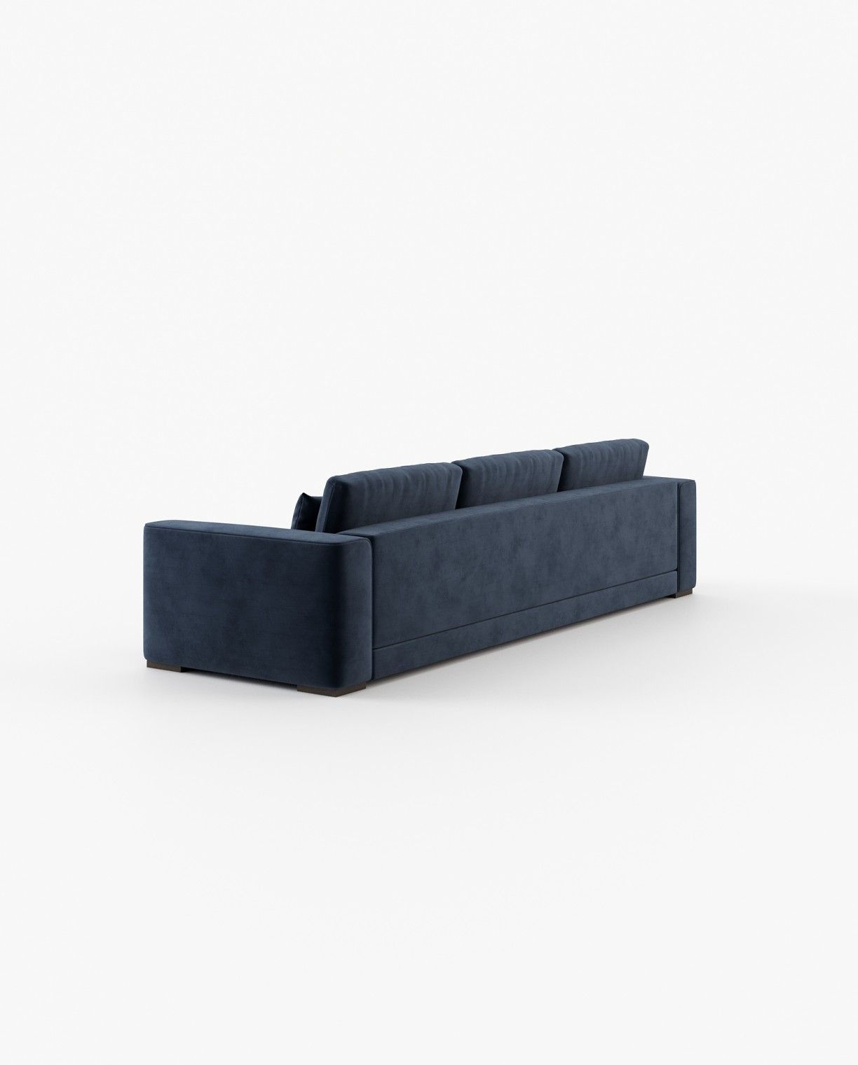 Laskasas GREY 3 seater Sofa Vienna Deep Blue - Araco Interiors
