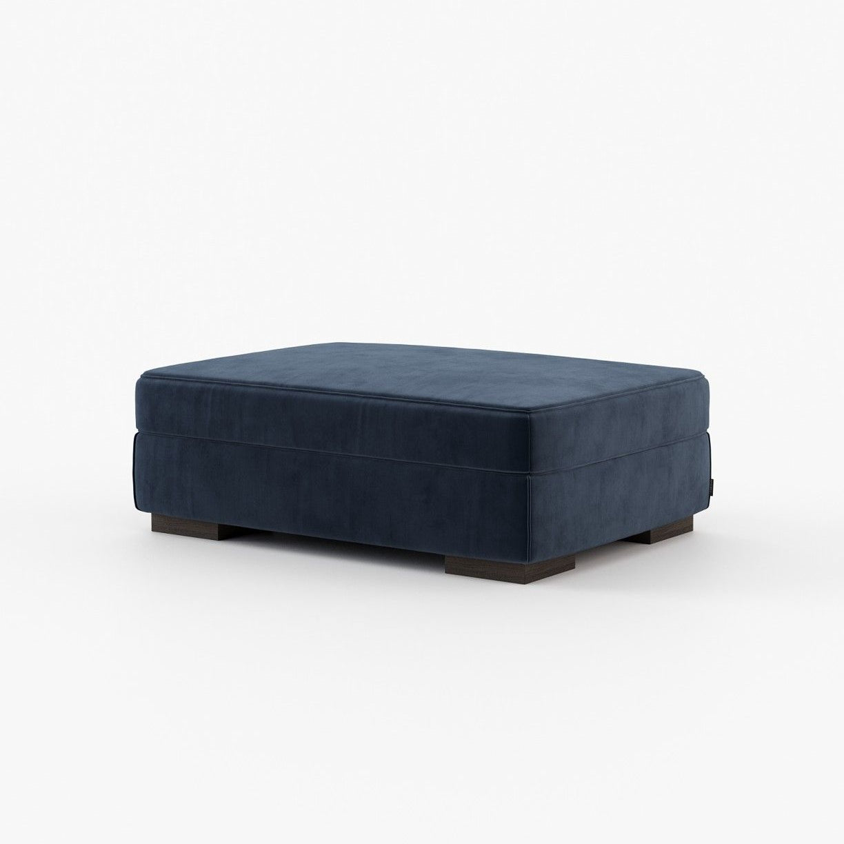 Laskasas GREY Footstool & Pouf Vienna Deep Blue - Araco Interiors