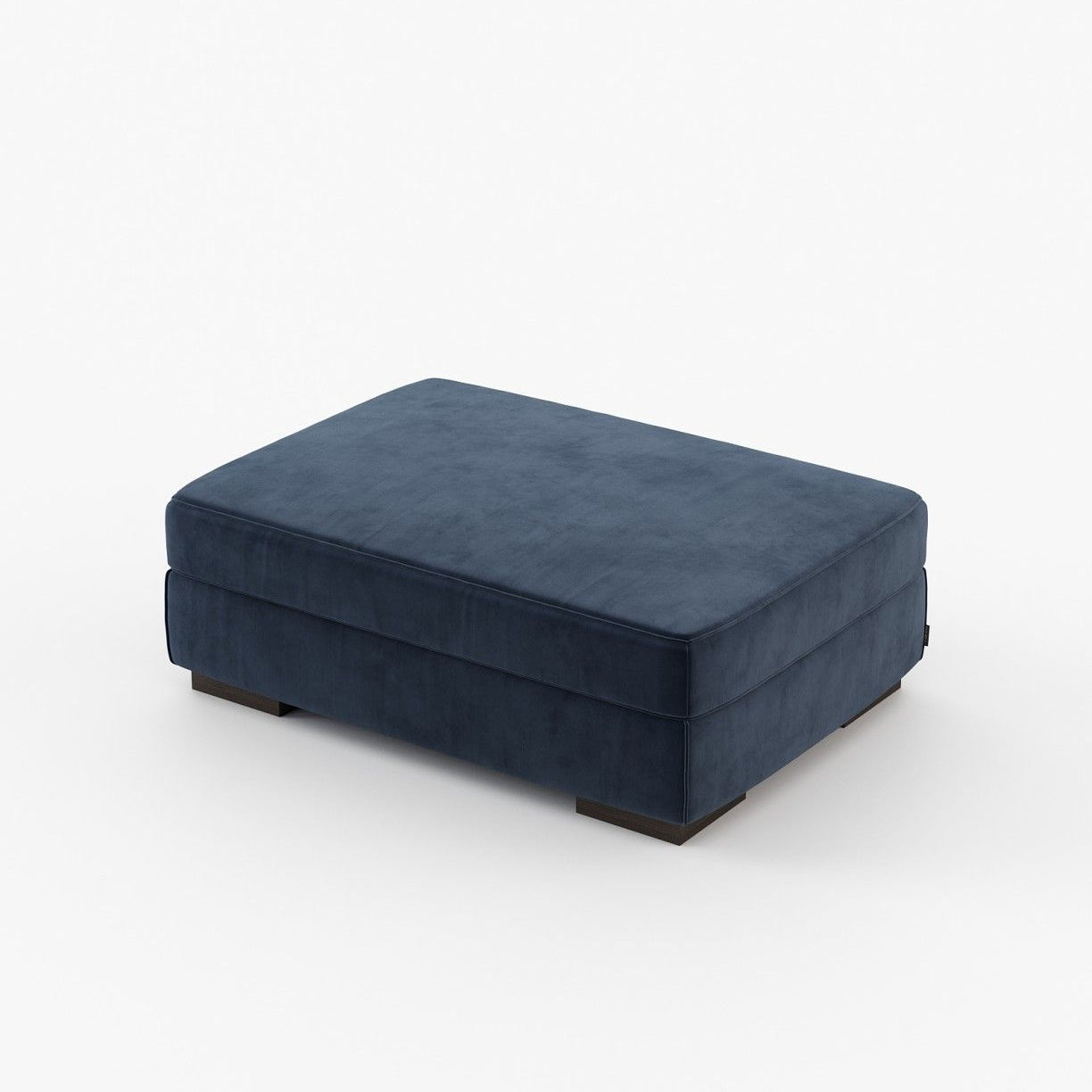 Laskasas GREY Footstool & Pouf Vienna Deep Blue - Araco Interiors