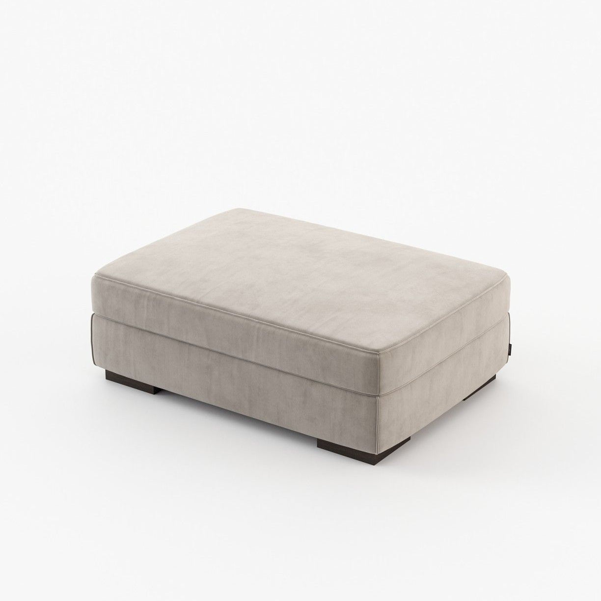 Laskasas GREY Footstool & Pouf Vienna Khaki - Araco Interiors