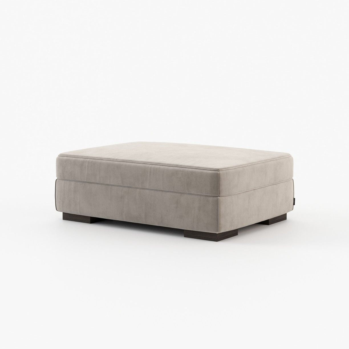 Laskasas GREY Footstool & Pouf Vienna Khaki - Araco Interiors