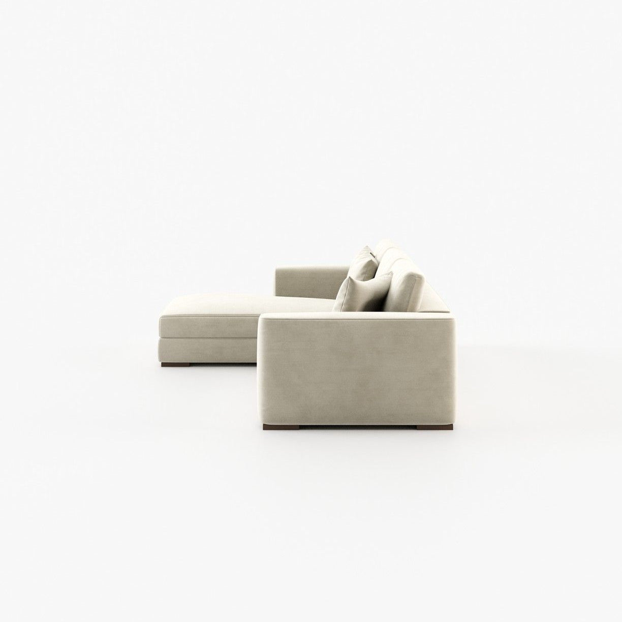 Laskasas GREY with chaiselongue Sofa Vienna Cream - Araco Interiors