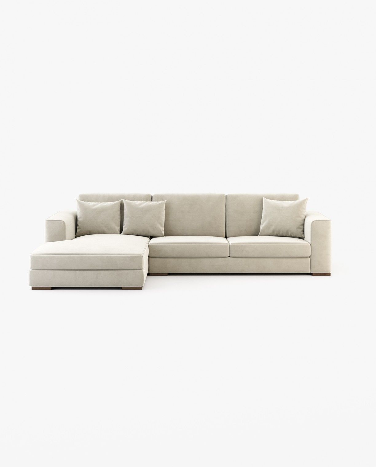 Laskasas GREY with chaiselongue Sofa Vienna Cream - Araco Interiors