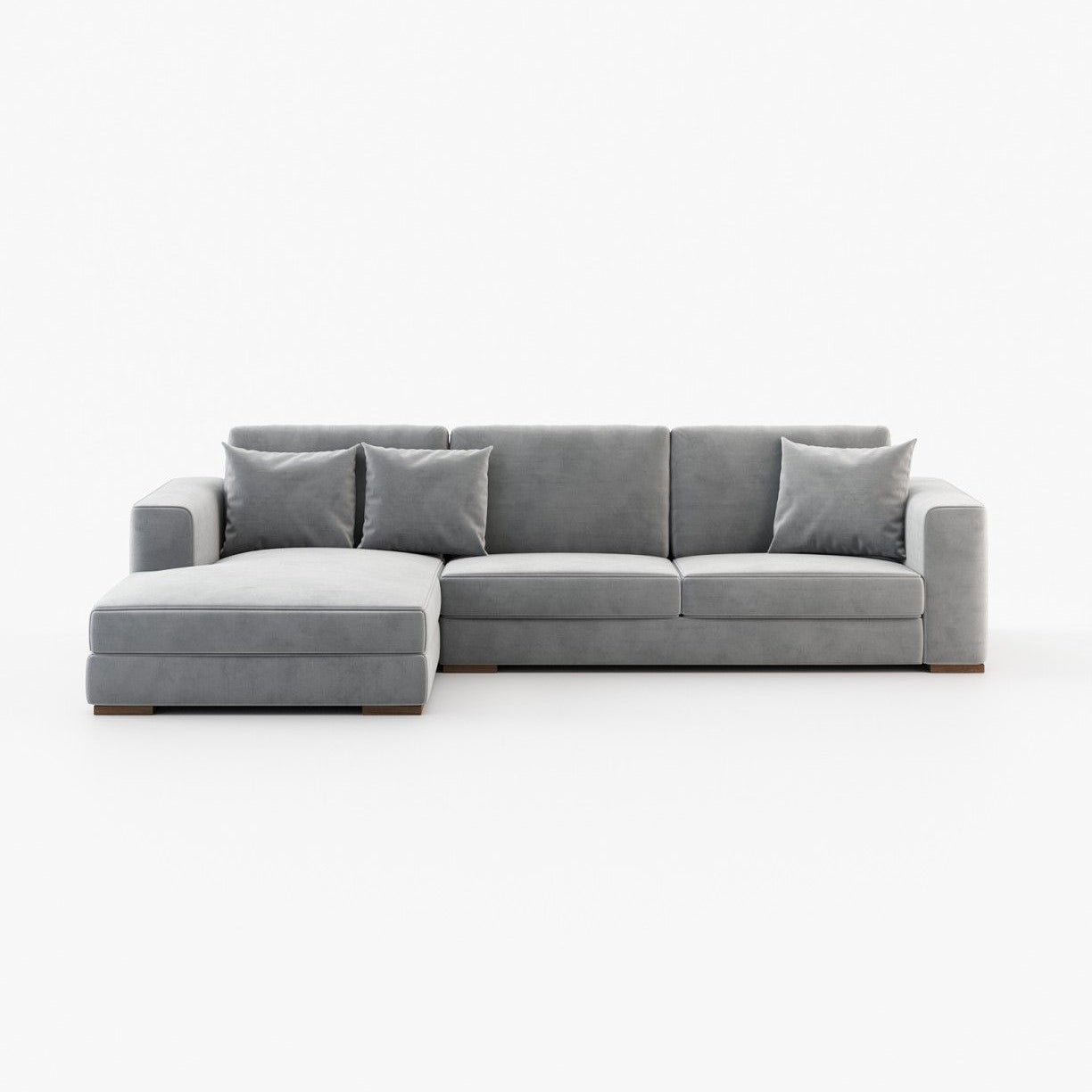 Laskasas GREY with chaiselongue Sofa Vienna Light Grey - Araco Interiors