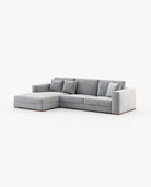 Laskasas GREY with chaiselongue Sofa Vienna Light Grey - Araco Interiors