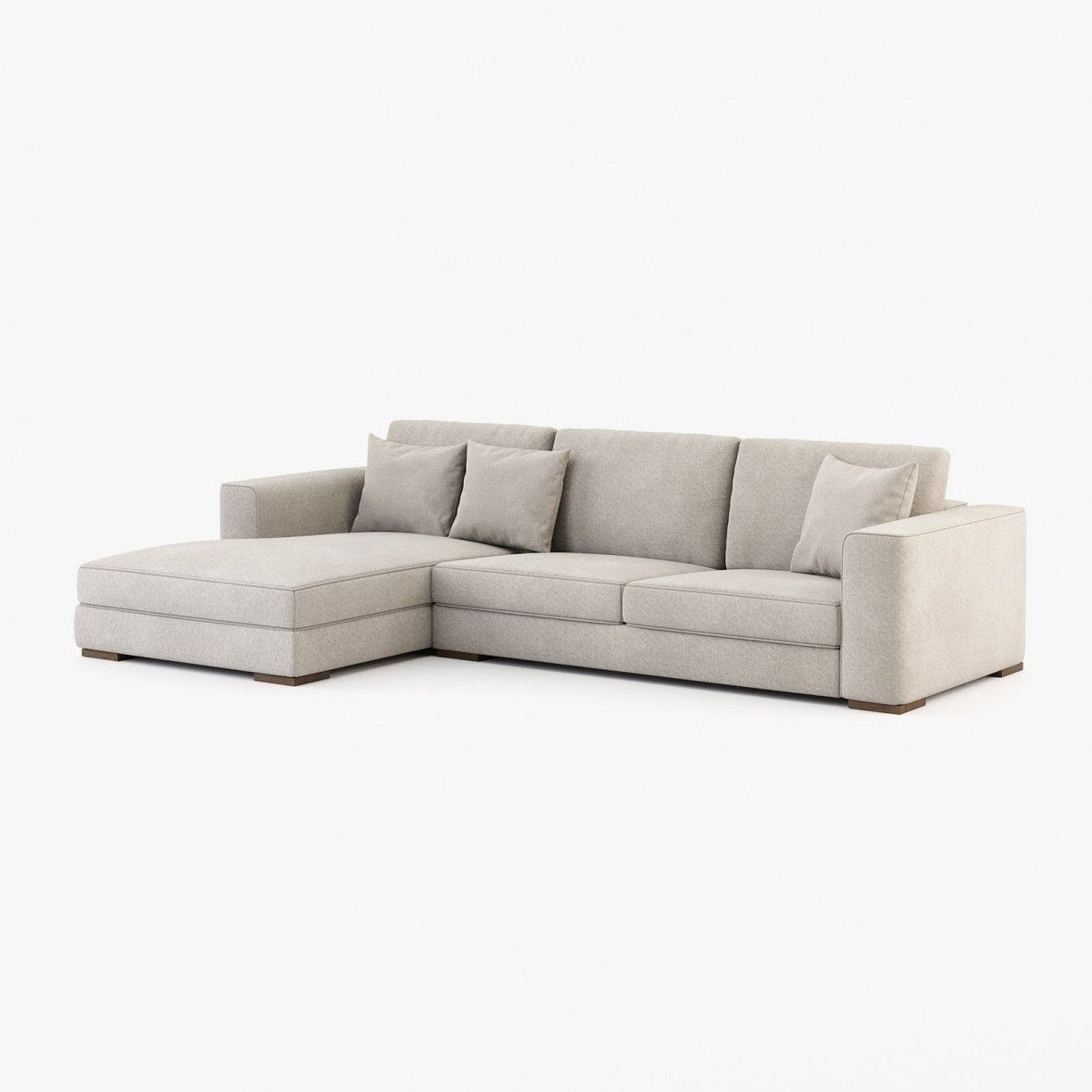 Laskasas GREY with chaiselongue Sofa Xangai Sand - Araco Interiors