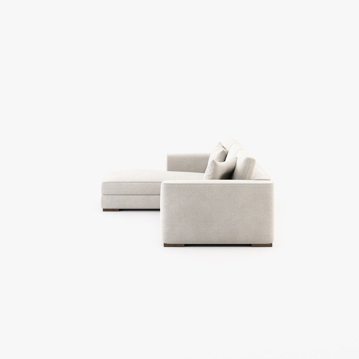 Laskasas GREY with chaiselongue Sofa Xangai White - Araco Interiors