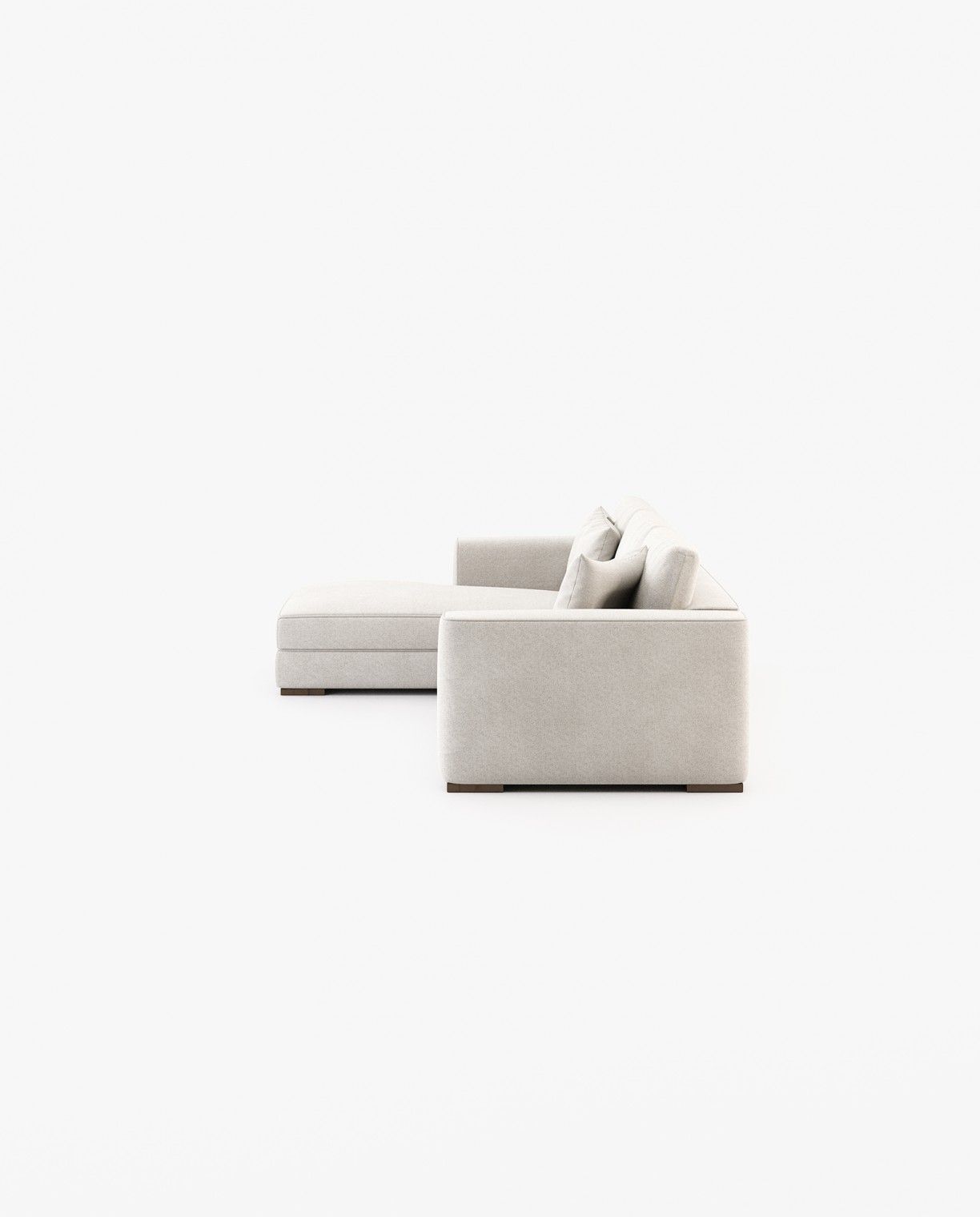 Laskasas GREY with chaiselongue Sofa Xangai White - Araco Interiors