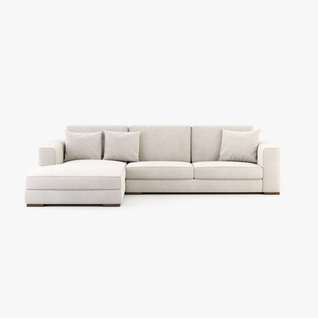 Laskasas GREY with chaiselongue Sofa Xangai White - Araco Interiors