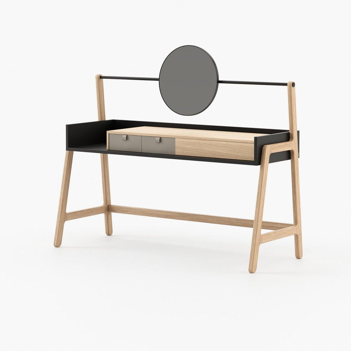 Laskasas HAMLET Dressing Table Oak Veneer Matte - Araco Interiors
