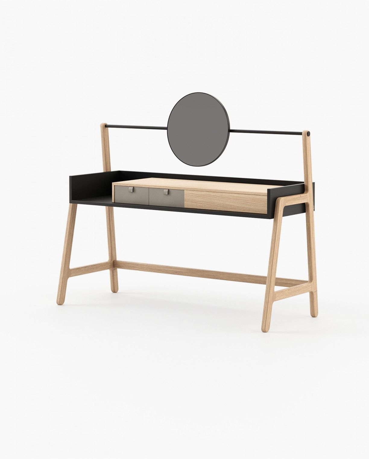 Laskasas HAMLET Dressing Table Oak Veneer Matte - Araco Interiors