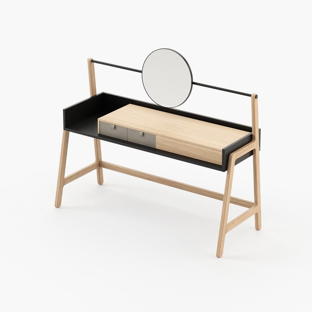 Laskasas HAMLET Dressing Table Oak Veneer Matte - Araco Interiors