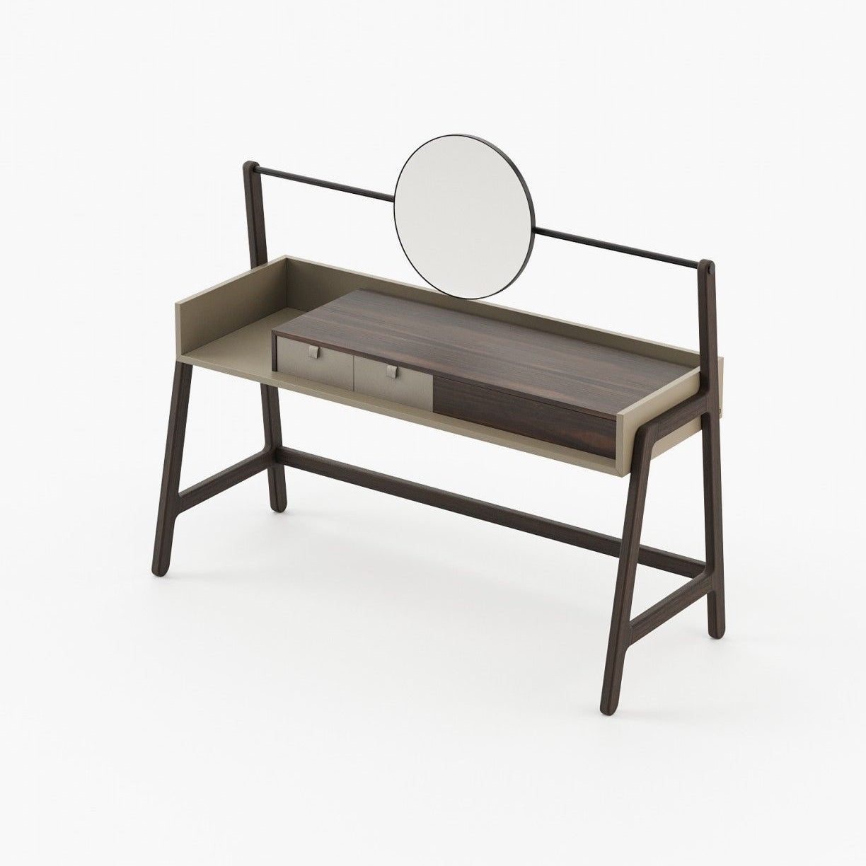 Laskasas HAMLET Dressing Table Smoked Eucalyptus Veneer Matte - Araco Interiors