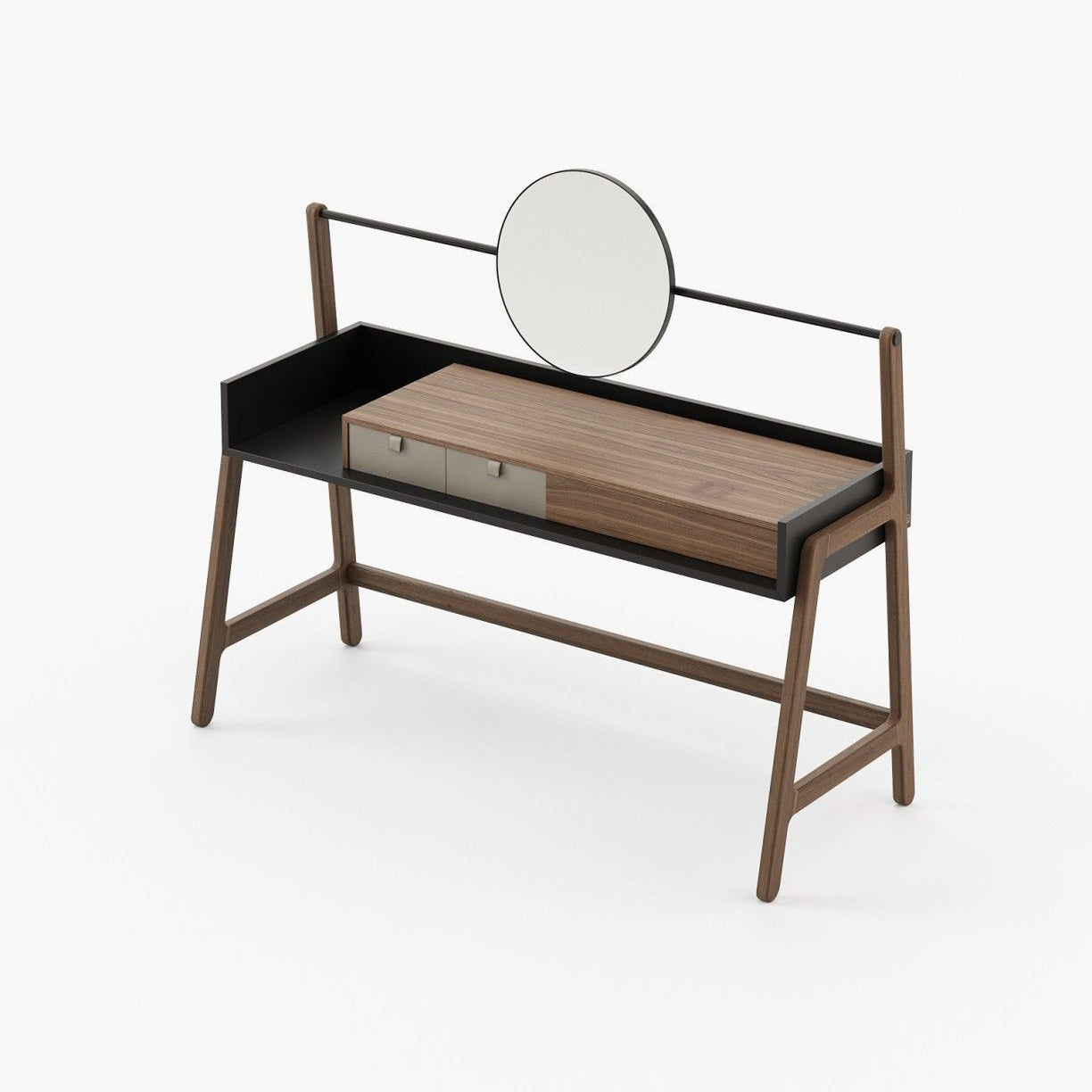 Laskasas HAMLET Dressing Table Walnut Veneer Matte - Araco Interiors