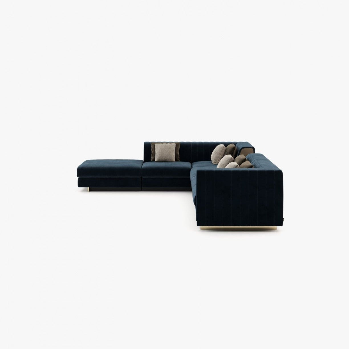 Laskasas HARRY middle seat module Sofa Vienna Deep Blue - Araco Interiors