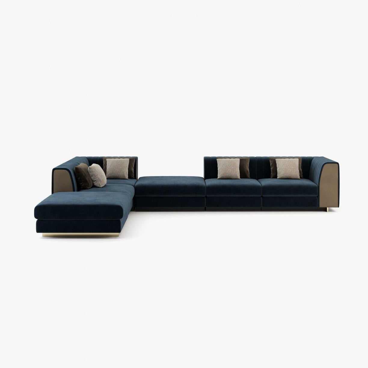 Laskasas HARRY pouf module Sofa Vienna Deep Blue - Araco Interiors