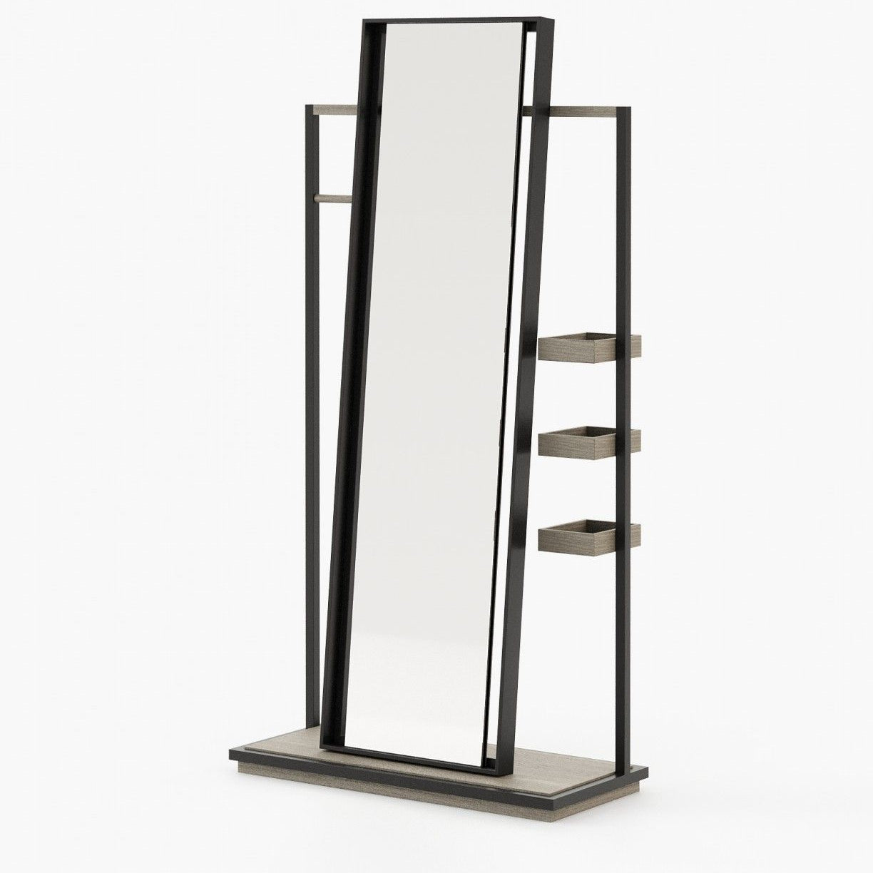 Laskasas HERBERT Mirror Aged Oak Veneer Matte - Araco Interiors