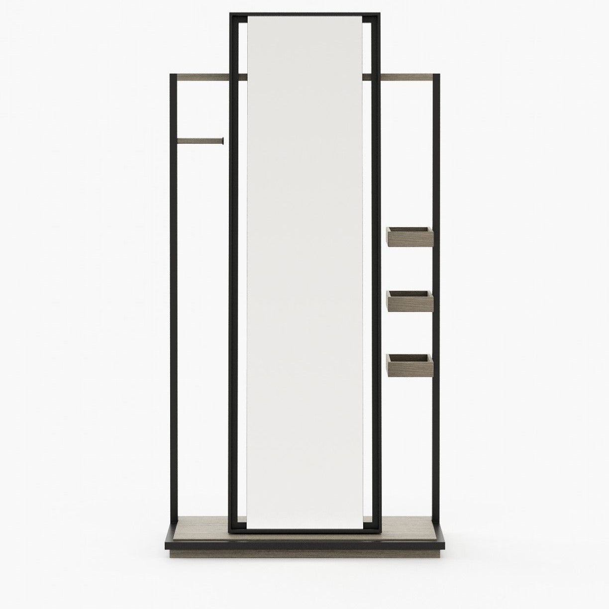 Laskasas HERBERT Mirror Aged Oak Veneer Matte - Araco Interiors