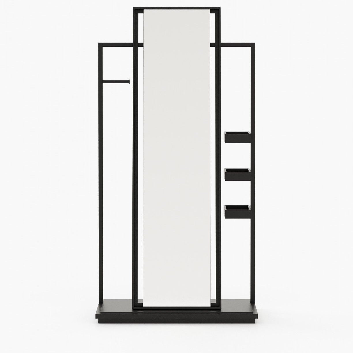 Laskasas HERBERT Mirror Black Lacquer Matte - Araco Interiors