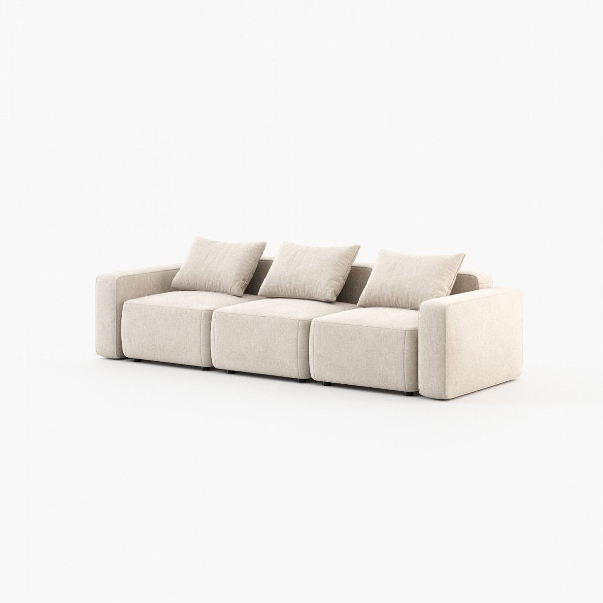 Laskasas HIDRA right corner module Sofa Xangai White - Araco Interiors