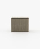 Laskasas HILARY Bedside Cabinet & Table Aged Oak Veneer Matte - Araco Interiors
