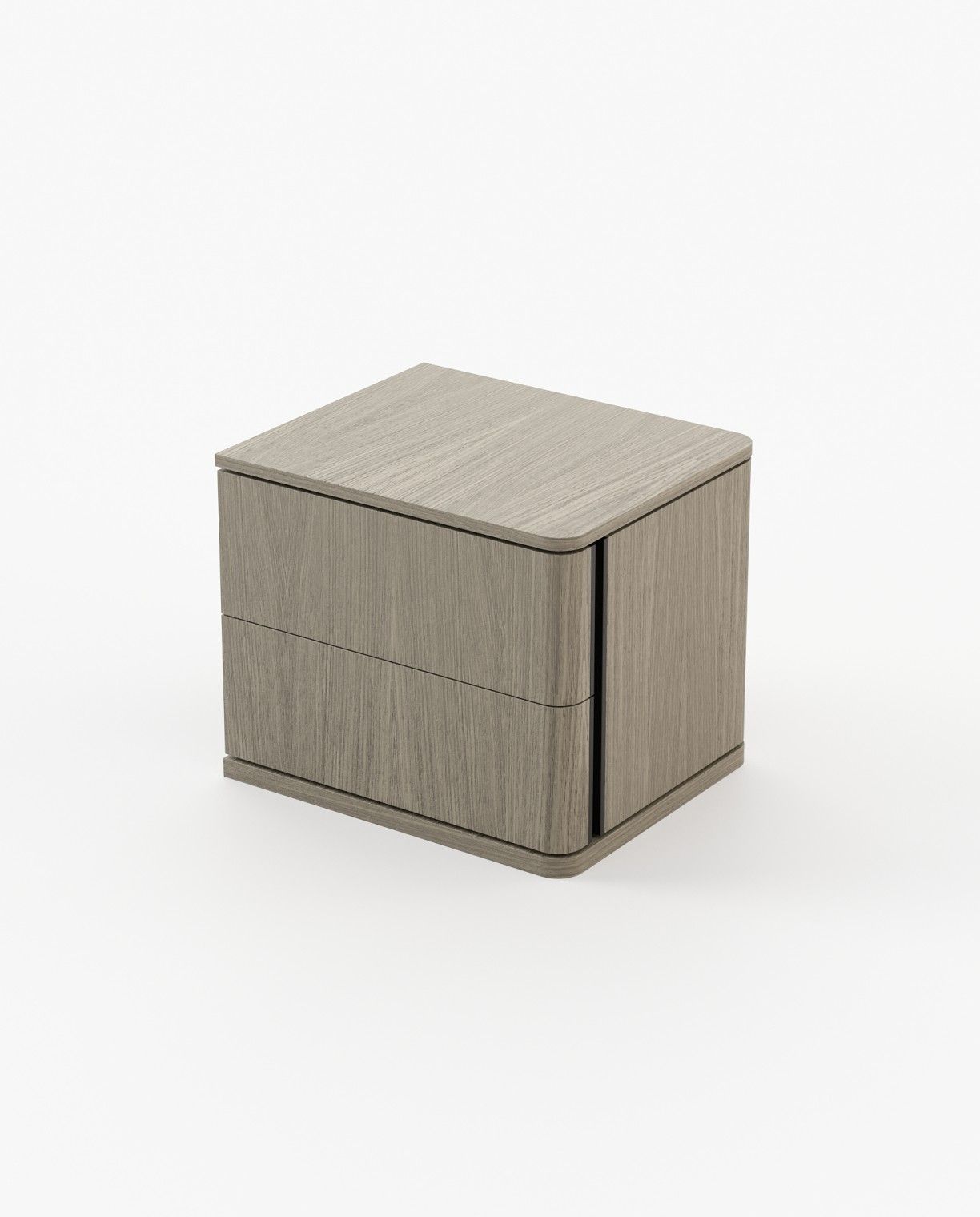 Laskasas HILARY Bedside Cabinet & Table Aged Oak Veneer Matte - Araco Interiors