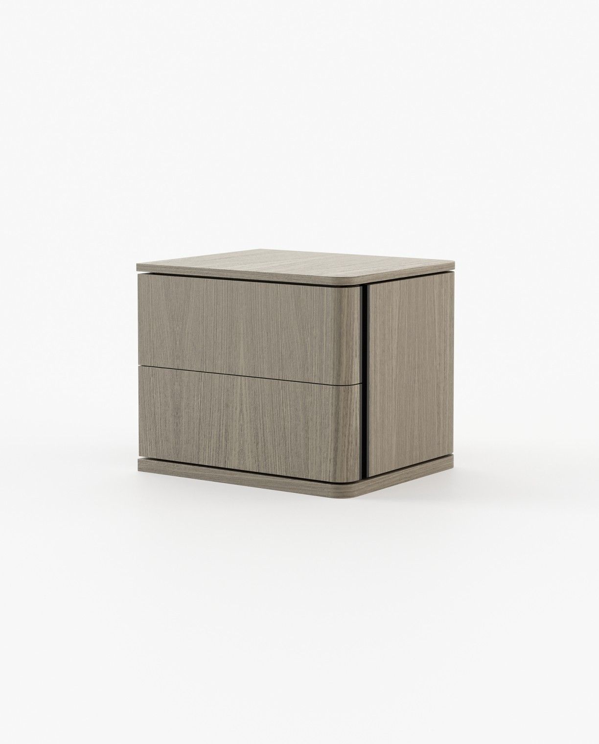 Laskasas HILARY Bedside Cabinet & Table Aged Oak Veneer Matte - Araco Interiors