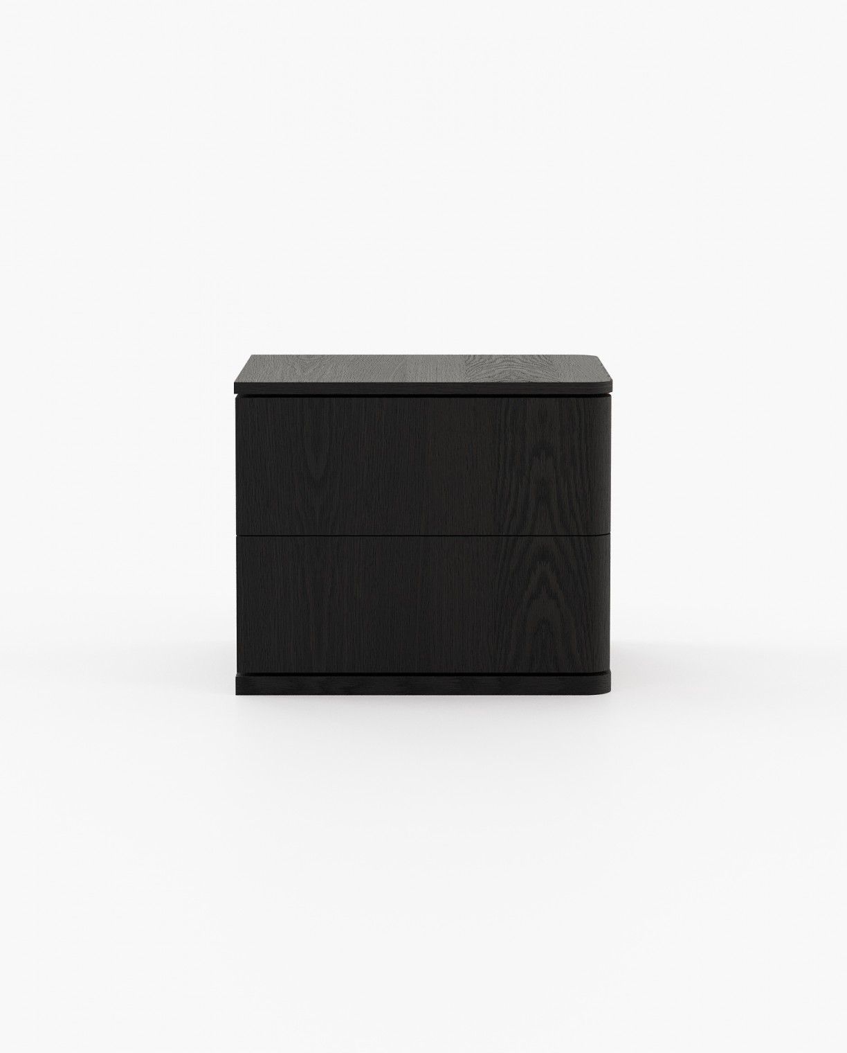 Laskasas HILARY Bedside Cabinet & Table Black Ash Veneer Matte - Araco Interiors