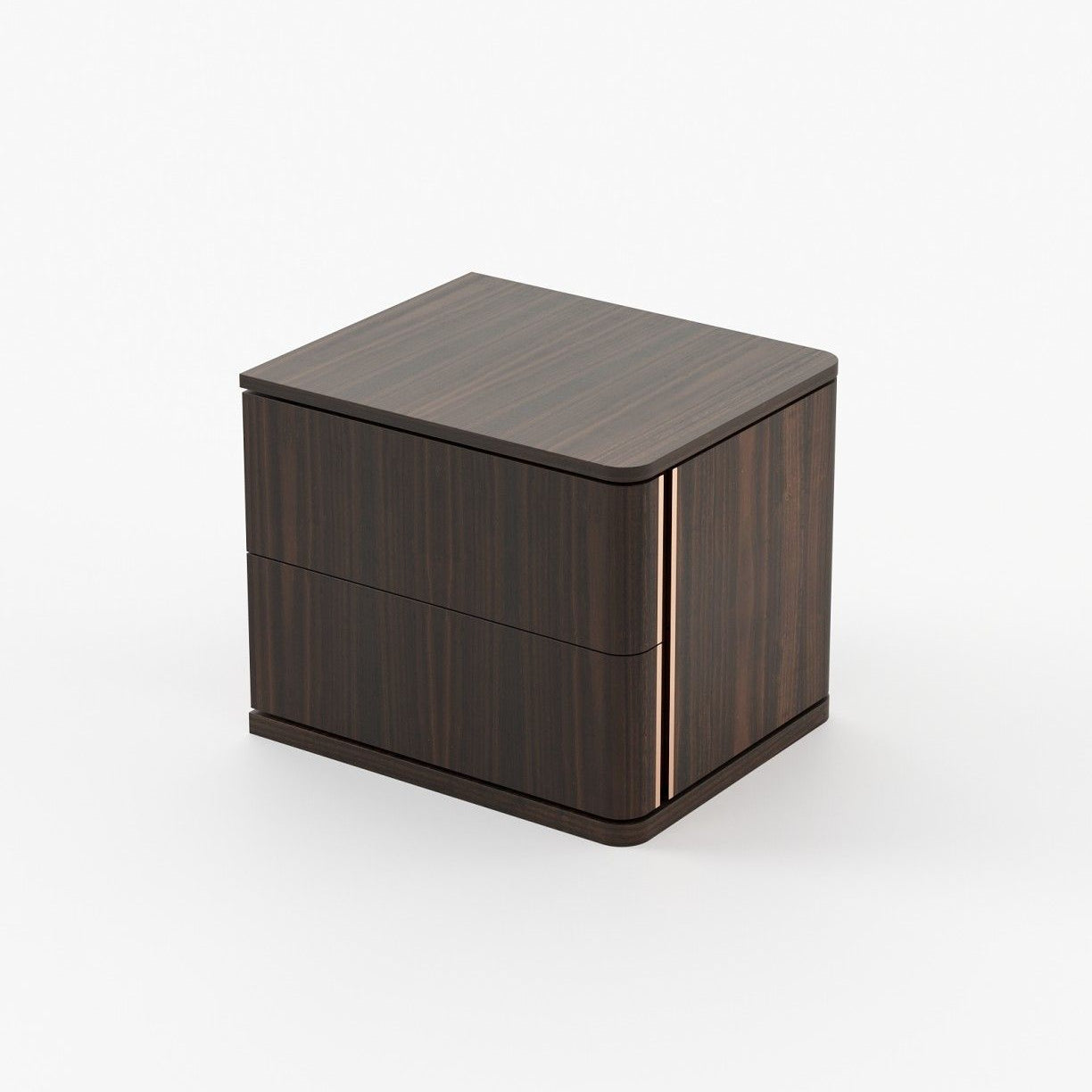 Laskasas HILARY Bedside Cabinet & Table Smoked Eucalyptus Veneer Matte - Araco Interiors