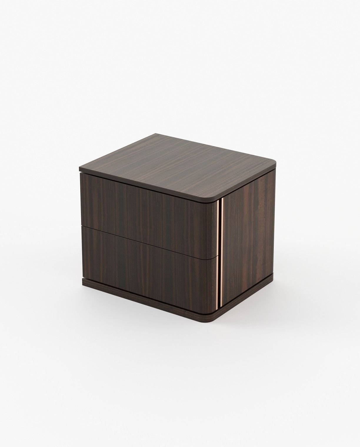 Laskasas HILARY Bedside Cabinet & Table Smoked Eucalyptus Veneer Matte - Araco Interiors