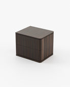 Laskasas HILARY Bedside Cabinet & Table Smoked Eucalyptus Veneer Matte - Araco Interiors