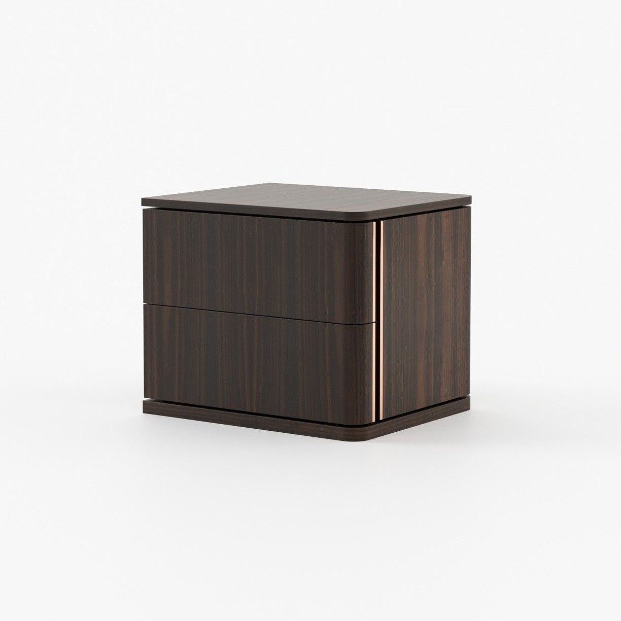 Laskasas HILARY Bedside Cabinet & Table Smoked Eucalyptus Veneer Matte - Araco Interiors