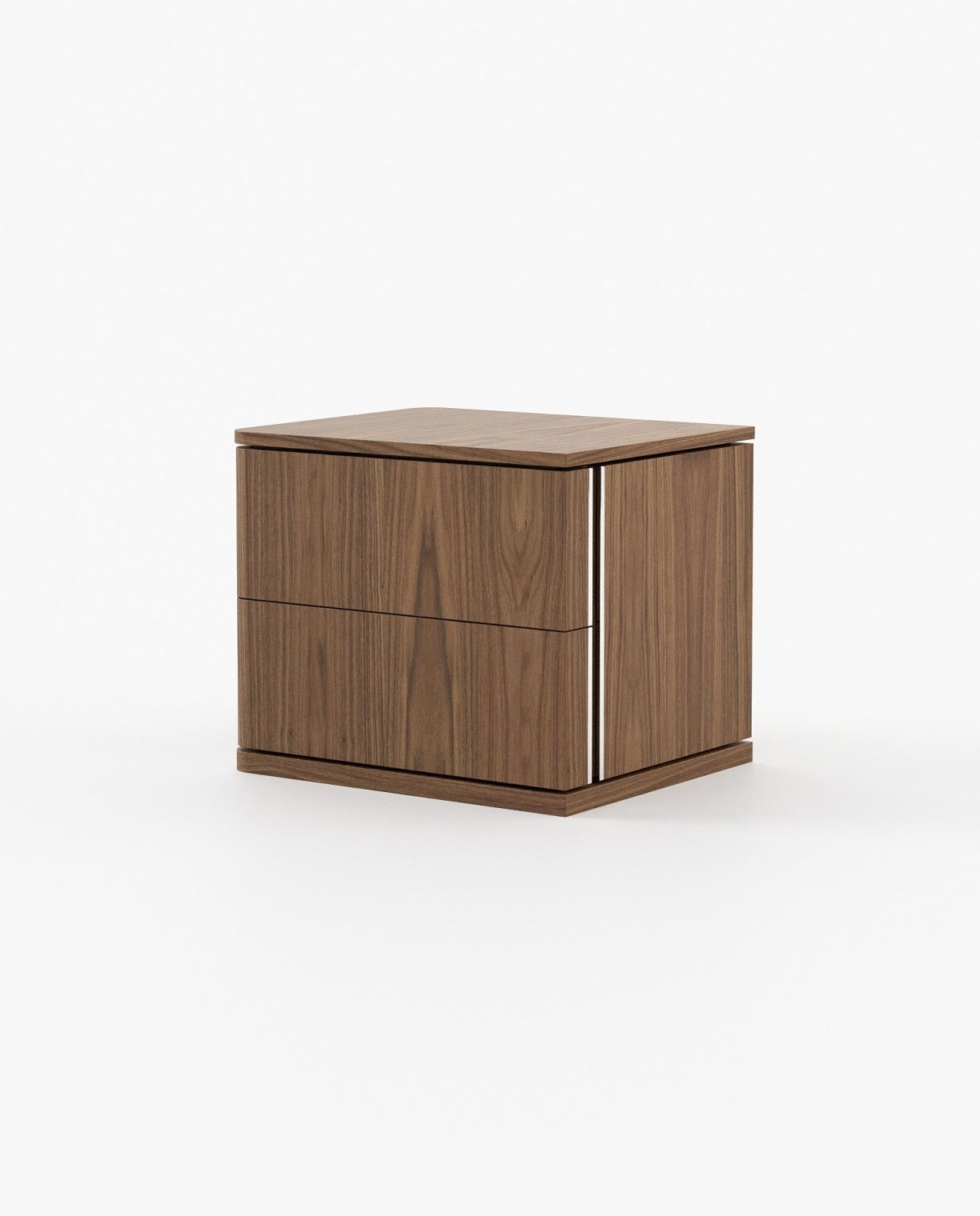 Laskasas HILARY Bedside Cabinet & Table Walnut Veneer Matte - Araco Interiors