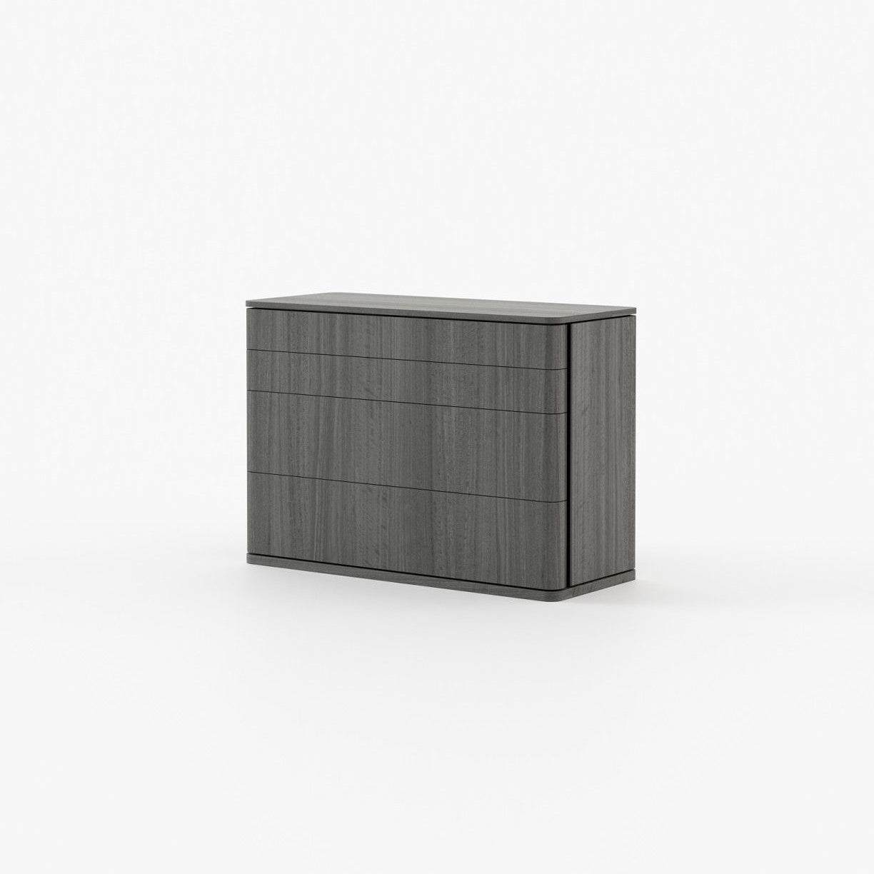 Laskasas HILARY Set of 4 Chest of Drawers Grey Eucalyptus Veneer Matte - Araco Interiors