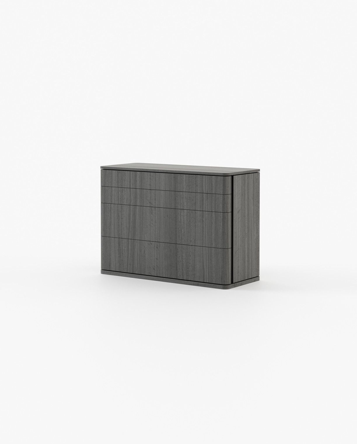 Laskasas HILARY Set of 4 Chest of Drawers Grey Eucalyptus Veneer Matte - Araco Interiors
