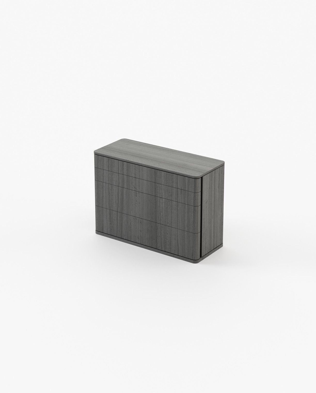 Laskasas HILARY Set of 4 Chest of Drawers Grey Eucalyptus Veneer Matte - Araco Interiors