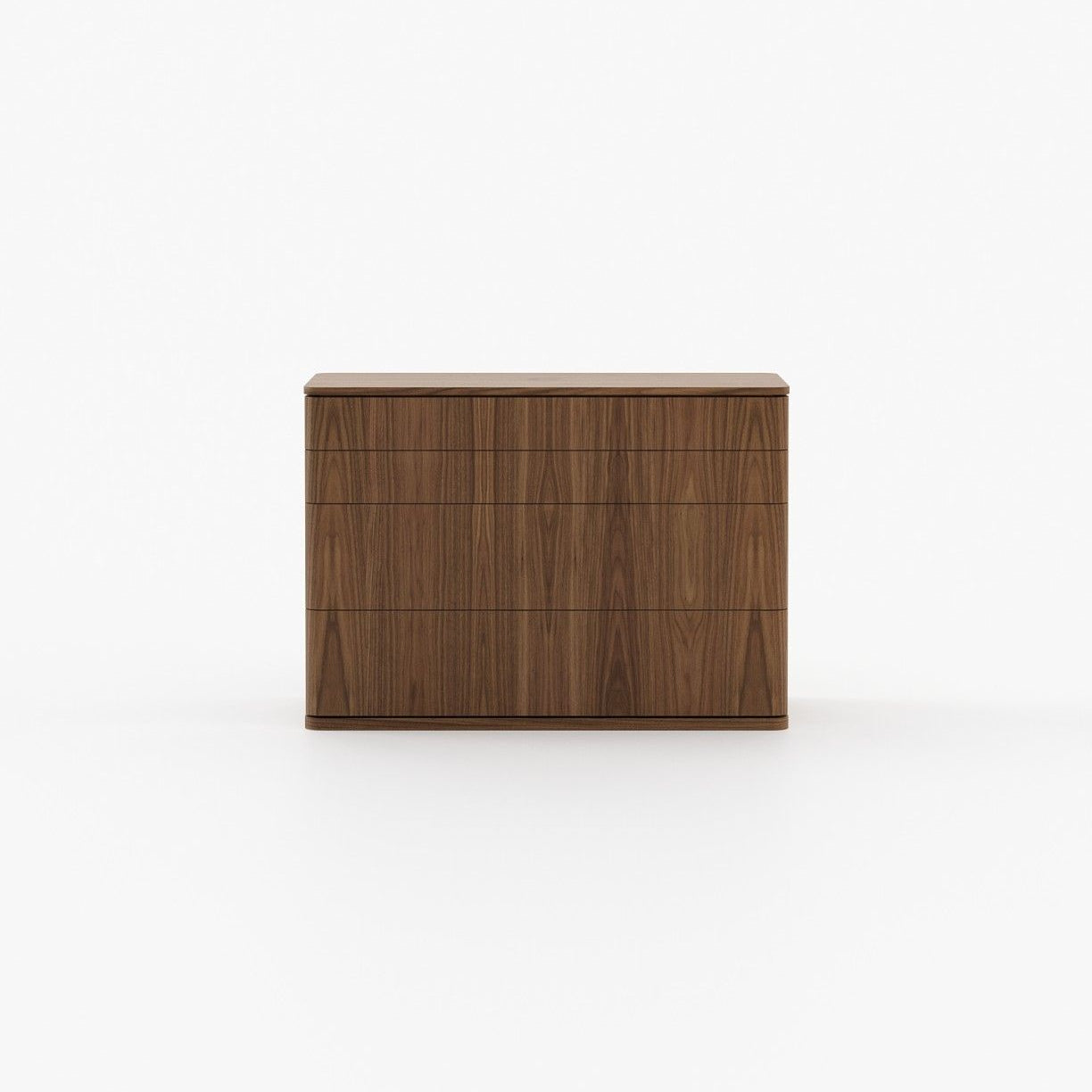 Laskasas HILARY Set of 4 Chest of Drawers Walnut Veneer Matte - Araco Interiors
