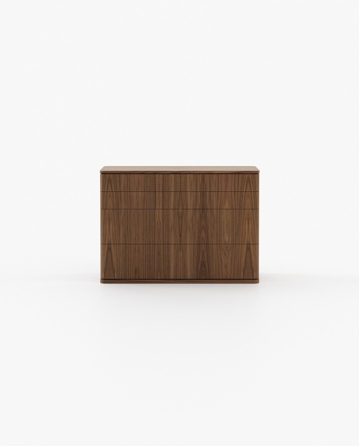 Laskasas HILARY Set of 4 Chest of Drawers Walnut Veneer Matte - Araco Interiors