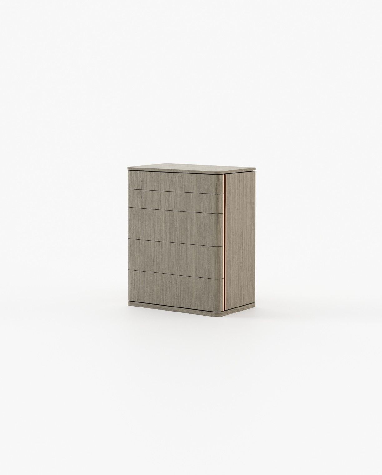 Laskasas HILARY Tallboy Chest of Drawers Aged Oak Veneer Matte - Araco Interiors