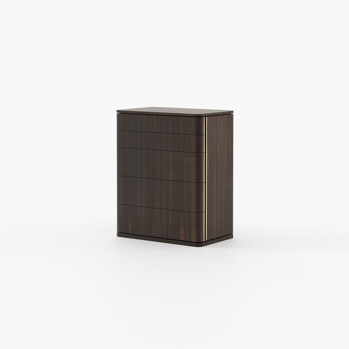 Laskasas HILARY Tallboy Chest of Drawers Smoked Eucalyptus Veneer Matte - Araco Interiors