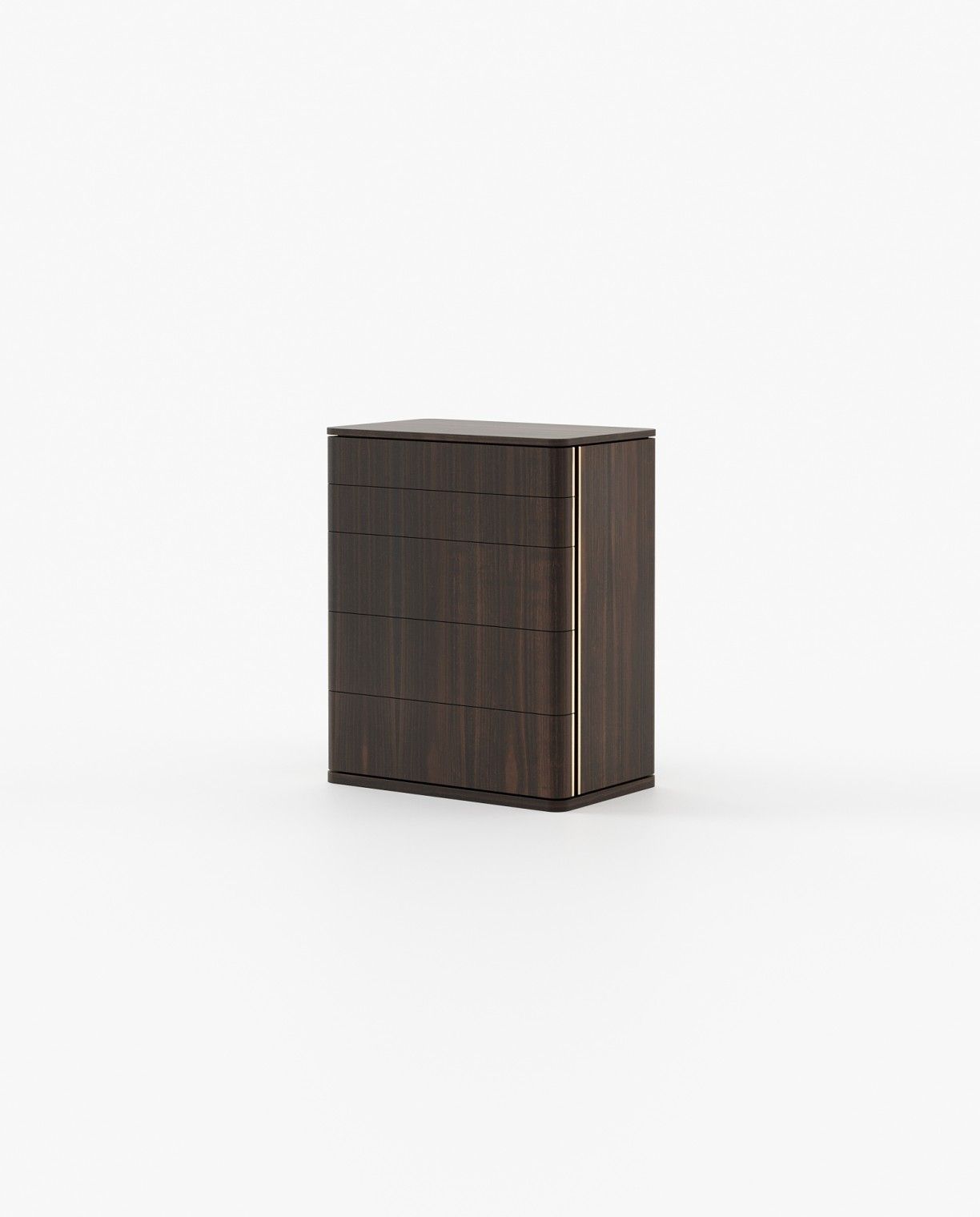 Laskasas HILARY Tallboy Chest of Drawers Smoked Eucalyptus Veneer Matte - Araco Interiors