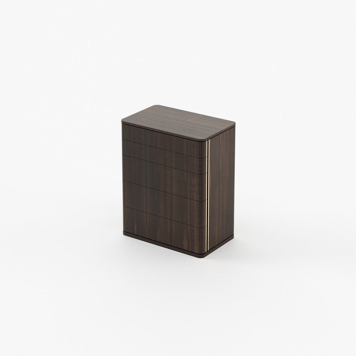 Laskasas HILARY Tallboy Chest of Drawers Smoked Eucalyptus Veneer Matte - Araco Interiors