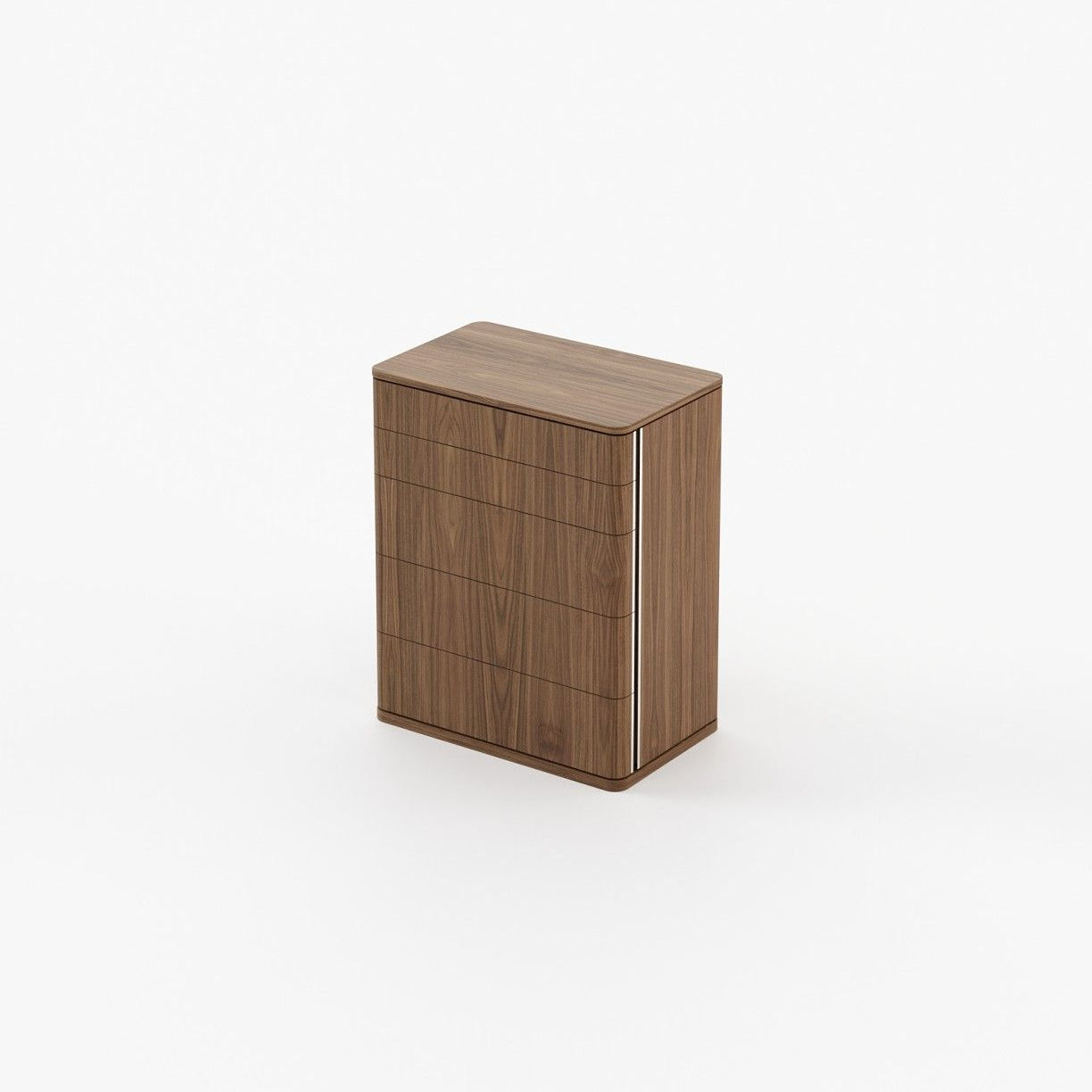 Laskasas HILARY Tallboy Chest of Drawers Walnut Veneer Matte - Araco Interiors
