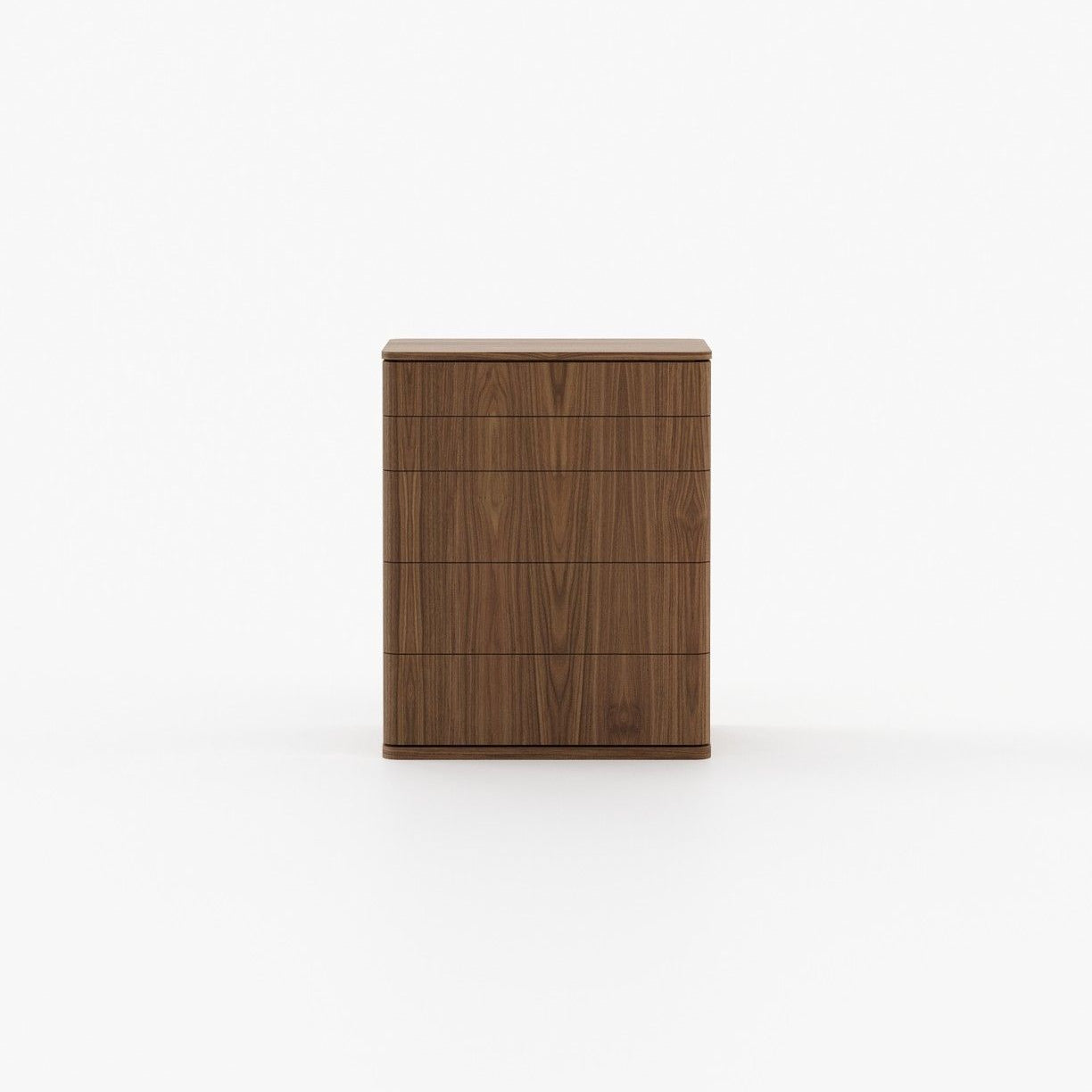 Laskasas HILARY Tallboy Chest of Drawers Walnut Veneer Matte - Araco Interiors