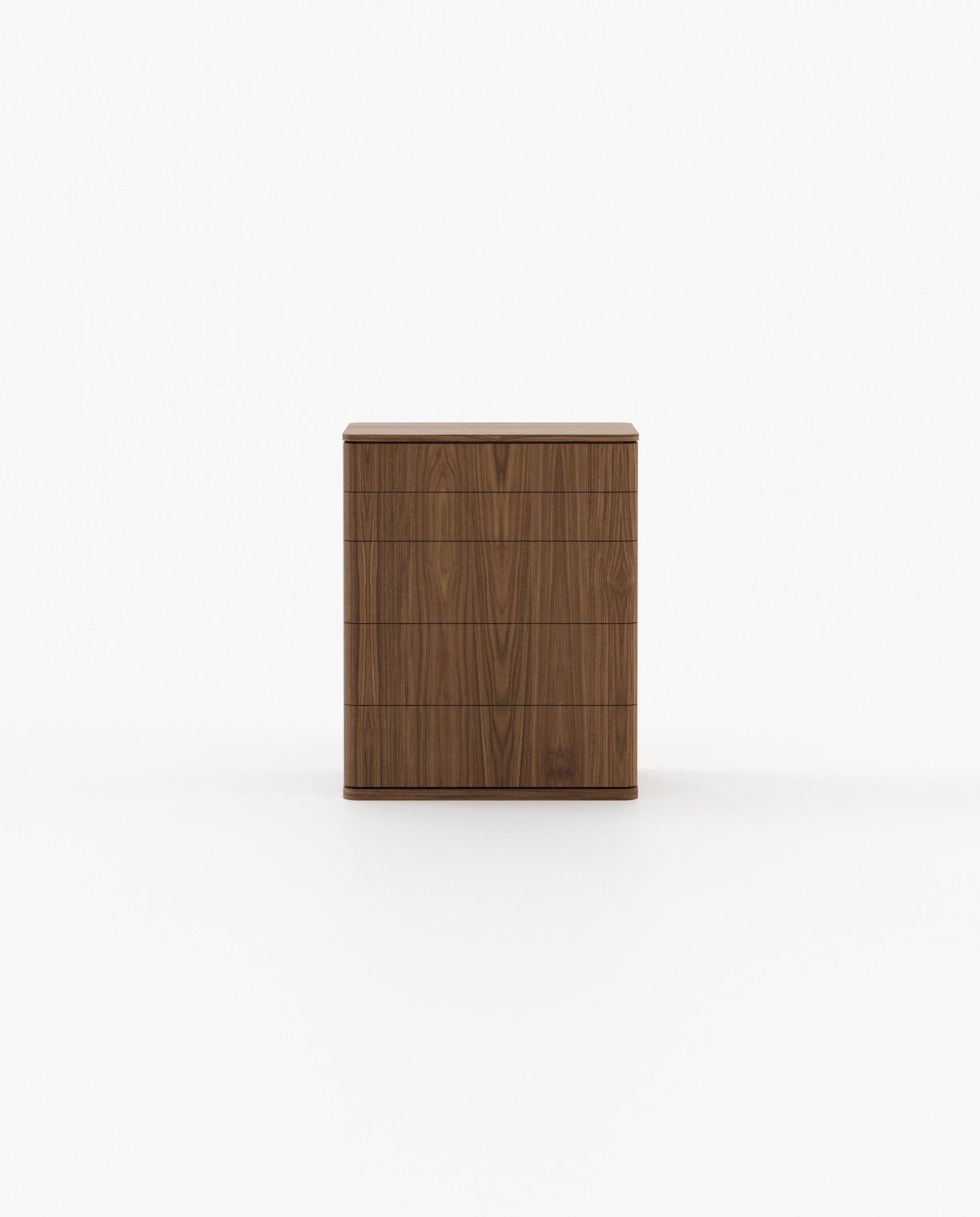 Laskasas HILARY Tallboy Chest of Drawers Walnut Veneer Matte - Araco Interiors