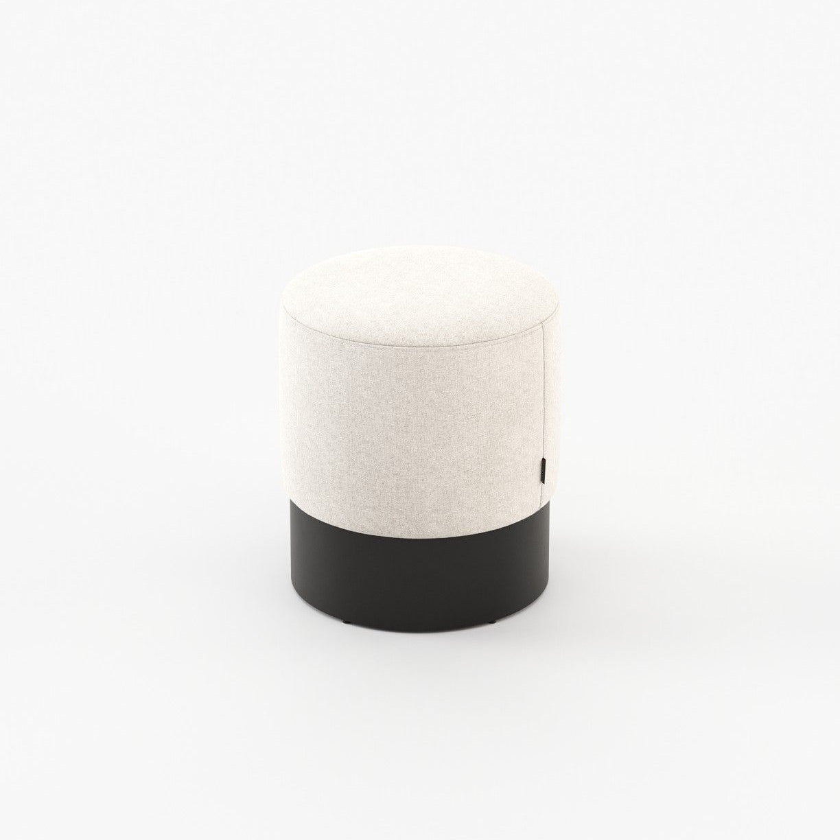 Laskasas ISAAC Footstool & Pouf Xangai White - Araco Interiors